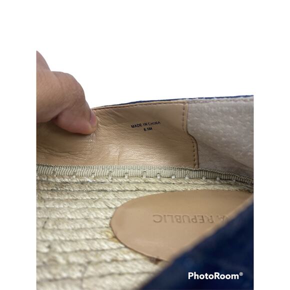 Banana Republic Navy Blue Suede Spadrilles 8.5us - Picture 4 of 6